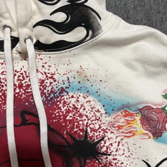 Deadpool Marvel Civil Regime Airbrush Hooded Sweatshirt, Hoodie, Medium, READ - Picture 6 of 12